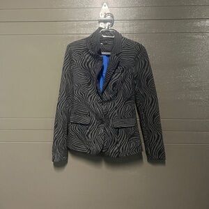 Zebra Print Blazer
